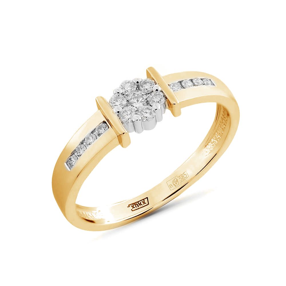 Кольцо, золото, бриллиант, К-1198-01